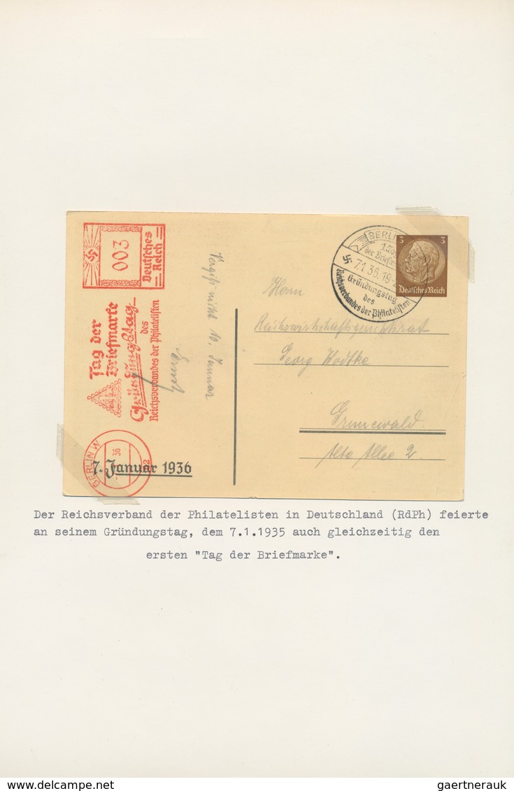 25418 Thematik: Philatelie - Tag Der Briefmarke / Stamp Days: 1936/1997, Comprehensive Collection Of Apprx - Journée Du Timbre