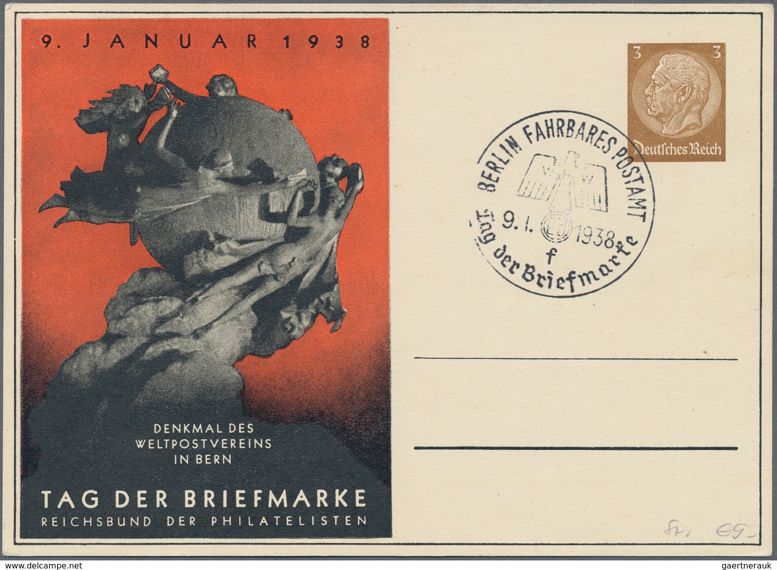 25419 Thematik: Philatelie - Tag Der Briefmarke / Stamp Days: 1939/1944: Bestand Von 380 Meist Verschieden - Journée Du Timbre