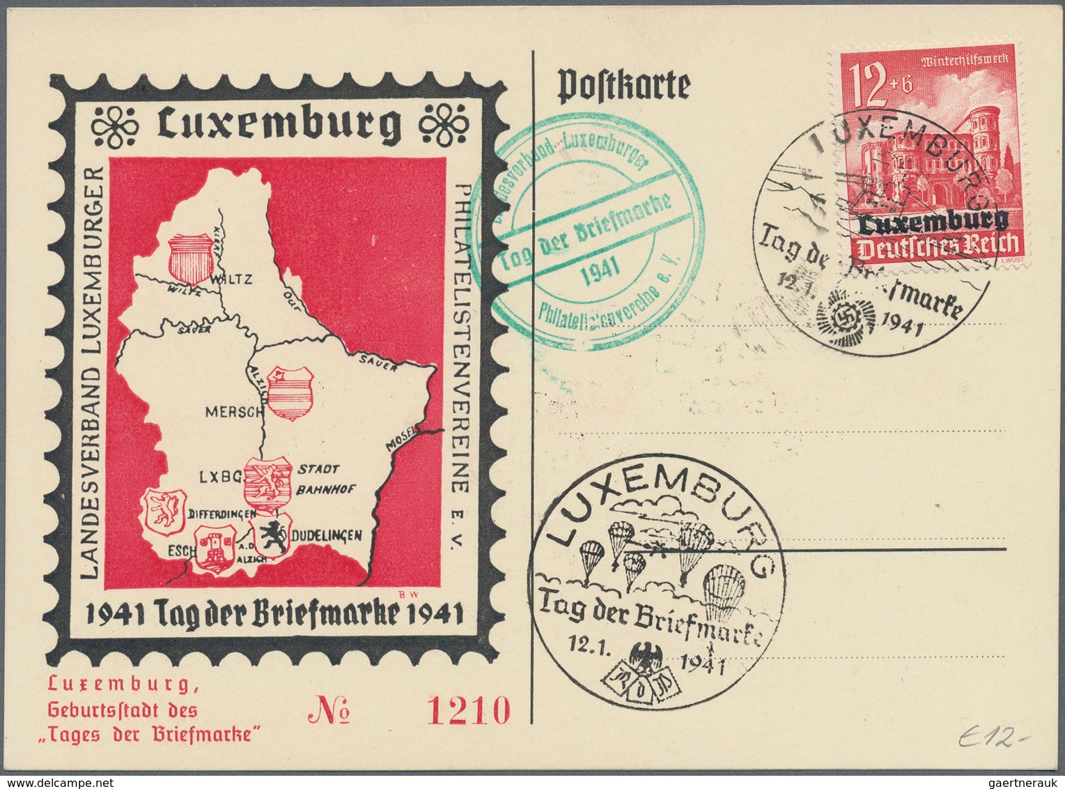 25419 Thematik: Philatelie - Tag Der Briefmarke / Stamp Days: 1939/1944: Bestand Von 380 Meist Verschieden - Journée Du Timbre