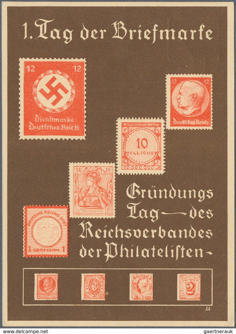 25419 Thematik: Philatelie - Tag Der Briefmarke / Stamp Days: 1939/1944: Bestand Von 380 Meist Verschieden - Journée Du Timbre