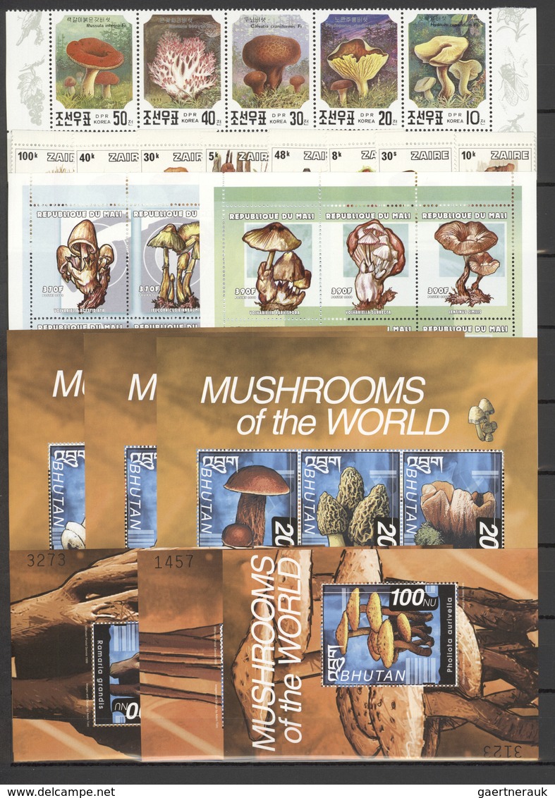 25425 Thematik: Pilze / Mushrooms: 1985/2009 (approx), Various Countries. Stock Book Containing The Topic - Champignons