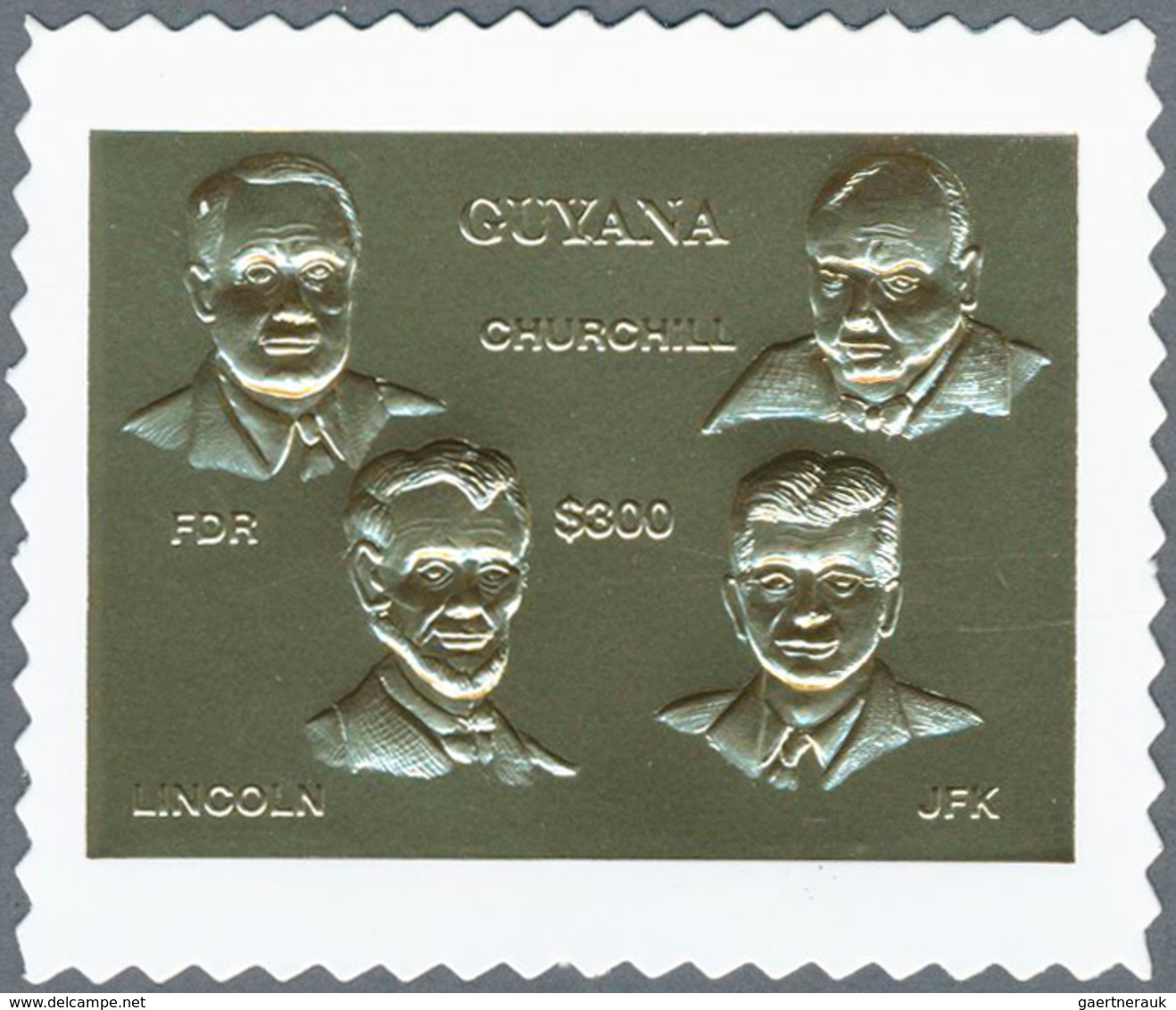 25435 Thematik: Politik / Politics: 1994, Guyana. Lot Containing 200 Complete Sets à 2 Stamps GOLD/SILVER - Non Classés