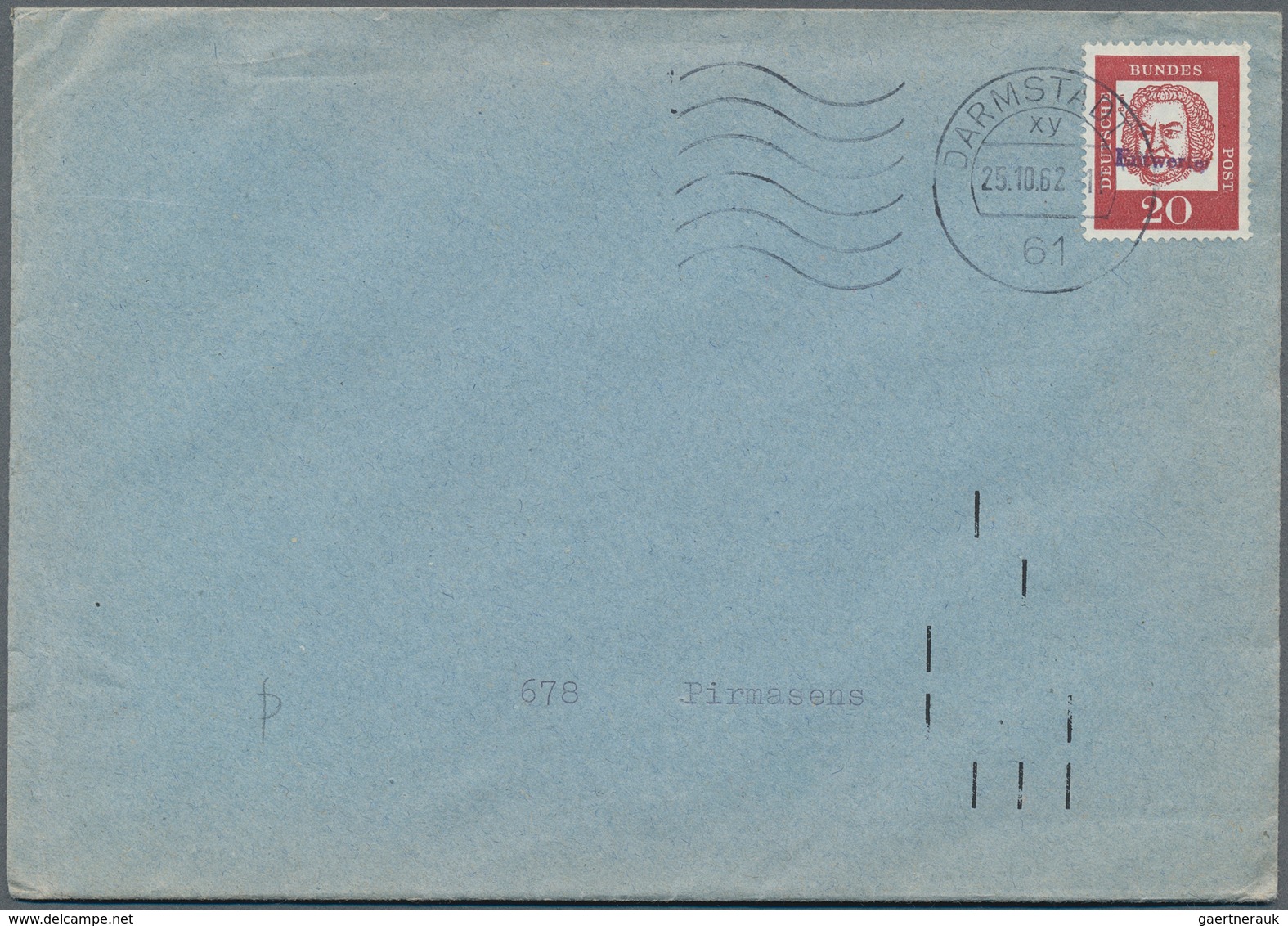 25445 Thematik: Postautomation / Postal Mecanization: 1963, Fünf Versuchsbriefe, Dabei Vier Stück Mit 20 P - Poste