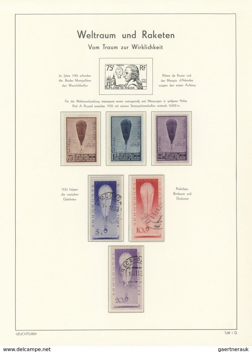 25451 Thematik: Raumfahrt / Astronautics: 1933/1965 (ca.), Predominantly U/m Collection In A Lighthouse Al - Autres & Non Classés