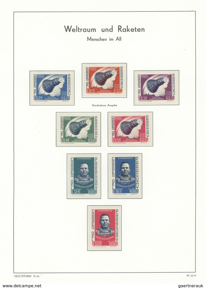 25451 Thematik: Raumfahrt / astronautics: 1933/1965 (ca.), predominantly u/m collection in a Lighthouse al