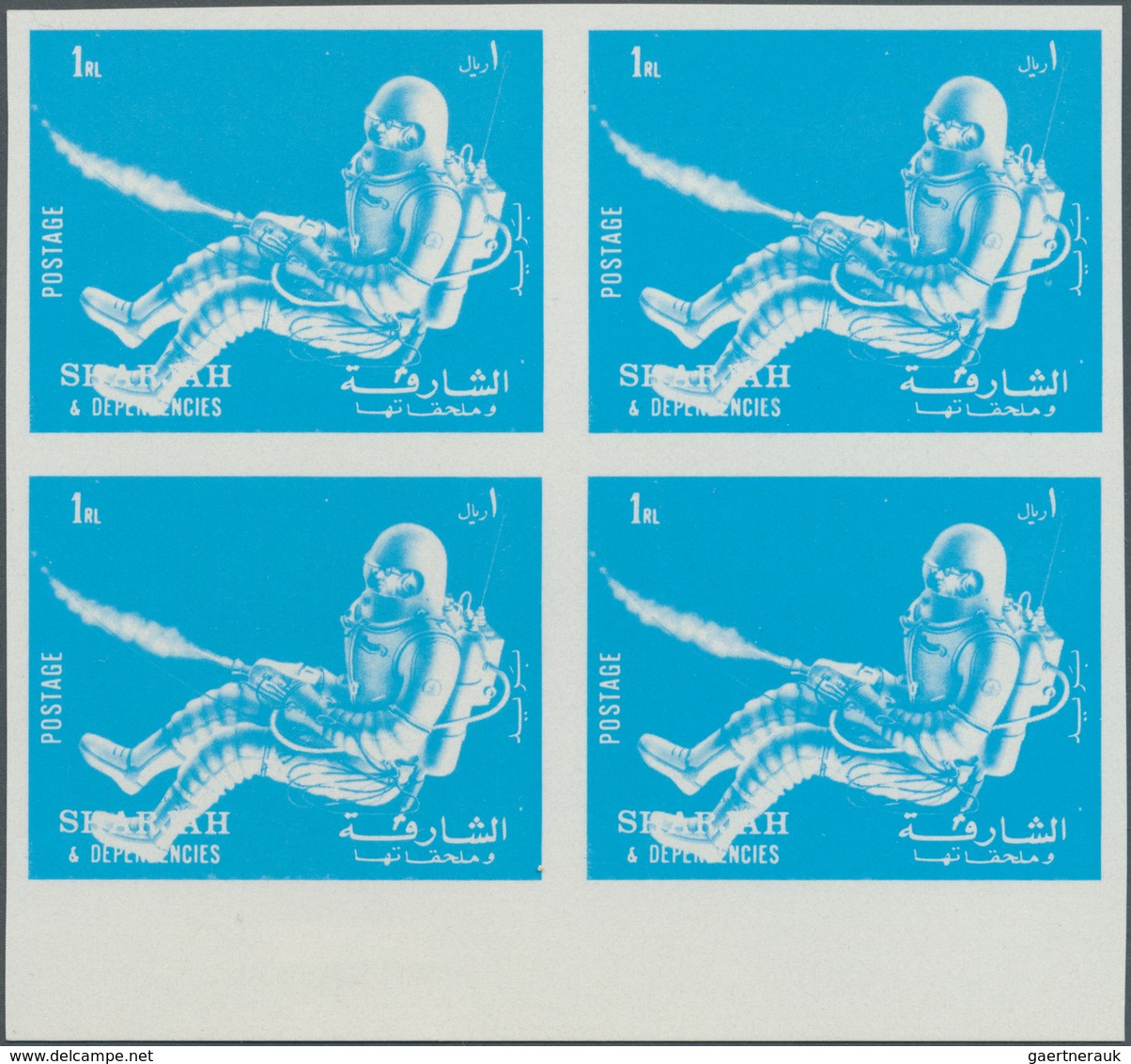 25466 Thematik: Raumfahrt / Astronautics: 1969/1972, Sharjah, U/m Collection/accumulation Incl. Imperforat - Autres & Non Classés