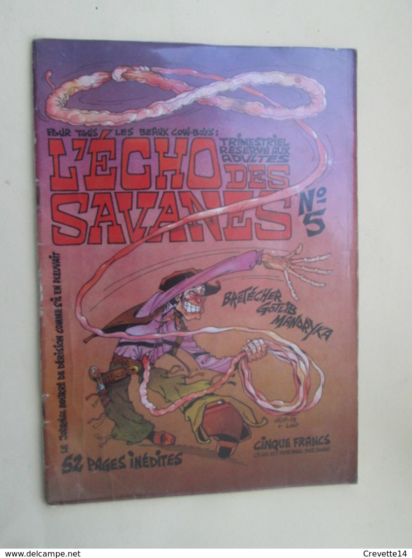 BDSF2013 REVUE ECHO DES SAVANES N°5 / COUVERTURE GOTLIB , Cotée 5 Euros Au Moins , TBE Général - L'Echo Des Savanes