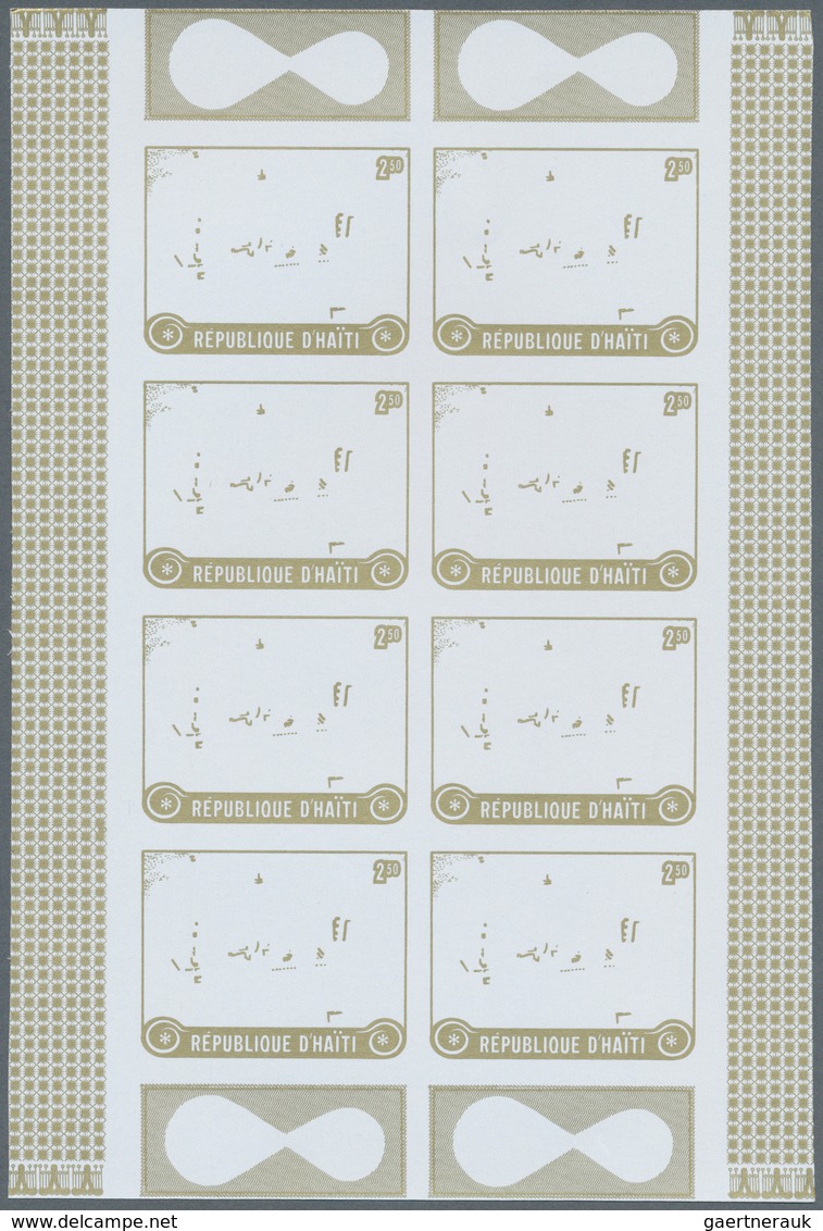 25479 Thematik: Raumfahrt / astronautics: 1973, Haiti. Progressive proofs set of sheets for the complete C