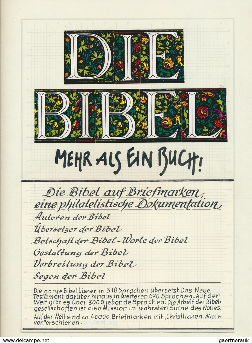 25494 Thematik: Religion / Religion: DIE BIBEL/MARTIN LUTHER: Umfangreiche, Ausstellungsmäßig Aufgemachte - Altri & Non Classificati