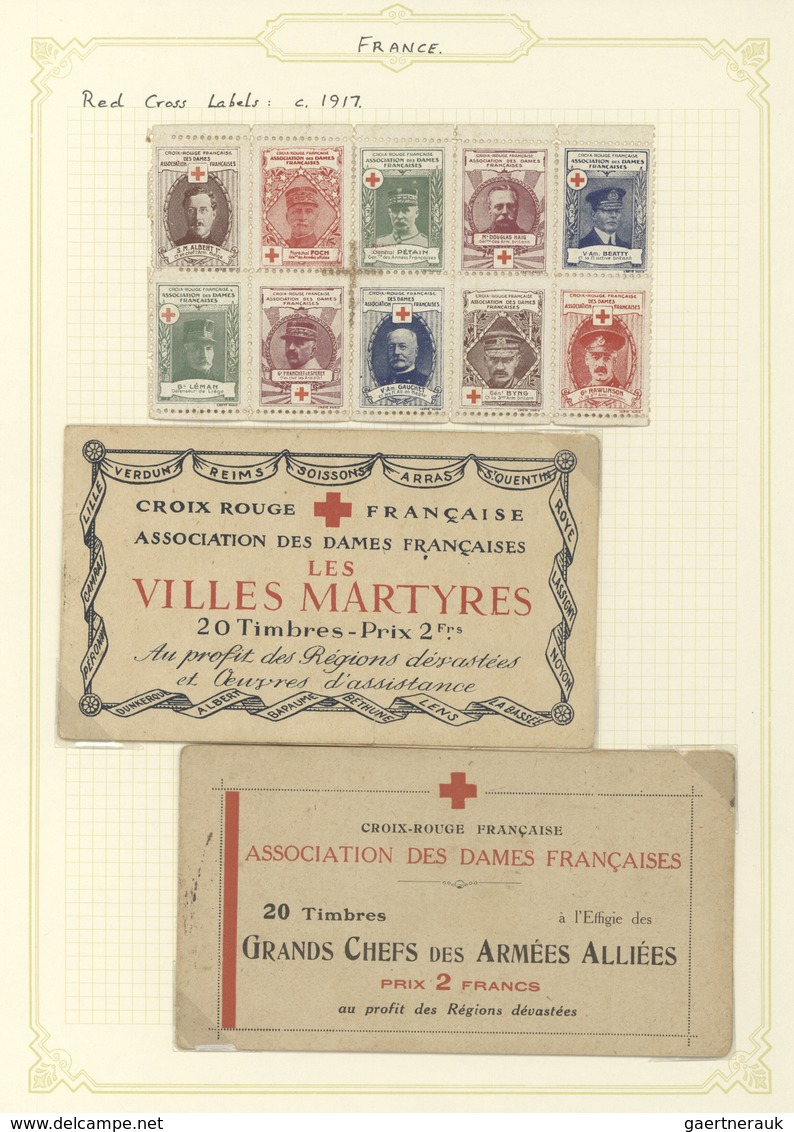 25500 Thematik: Rotes Kreuz / Red Cross: 1918, Thailand, Red Cross Issue, 10 Values On Pieces, Each Alongs - Croix-Rouge