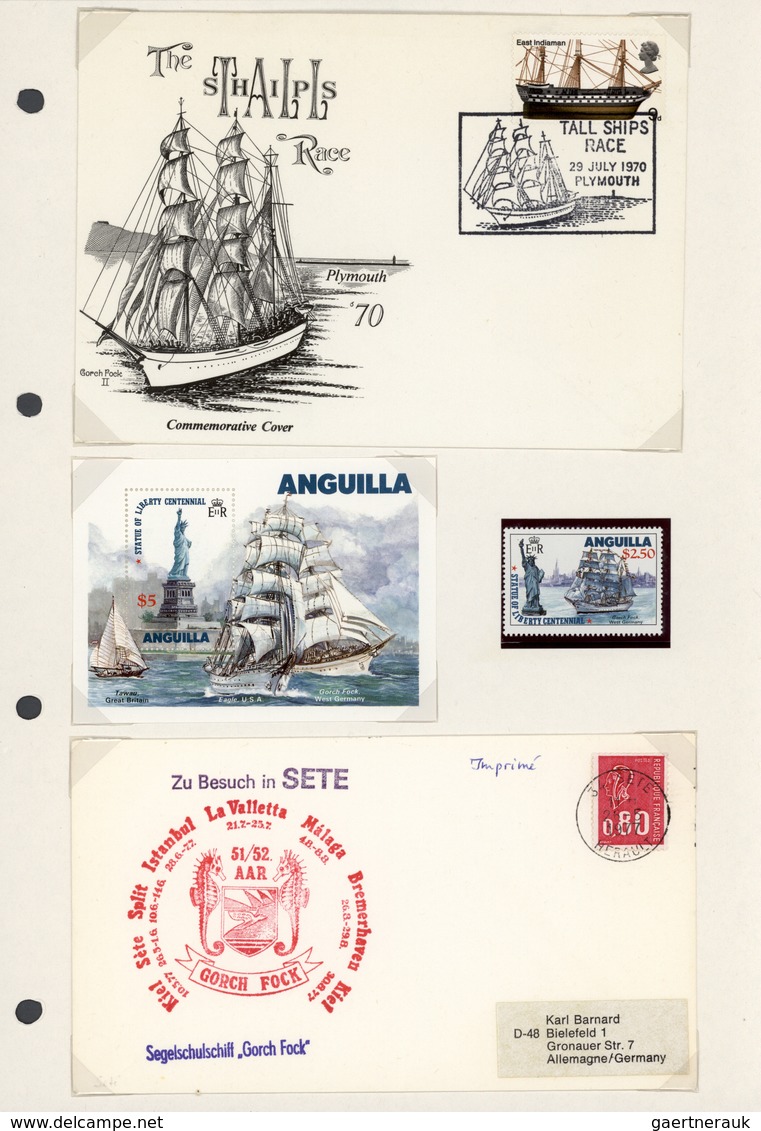 25511 Thematik: Schiffe / Ships: 1970/2000 (ca.), Collection Of Apprx. 230 Covers/cards/ppc/photos Of Sail - Bateaux