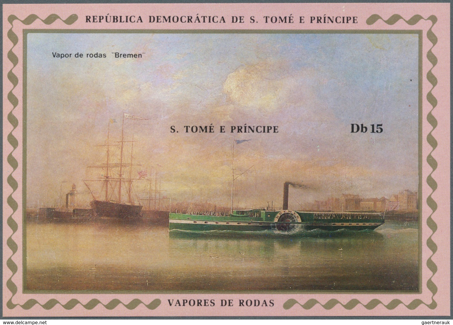 25515 Thematik: Schiffe / Ships: 1984, SAO TOME E PRINCIPE: Paddle Steamers Set Of Three Different IMPERFO - Bateaux