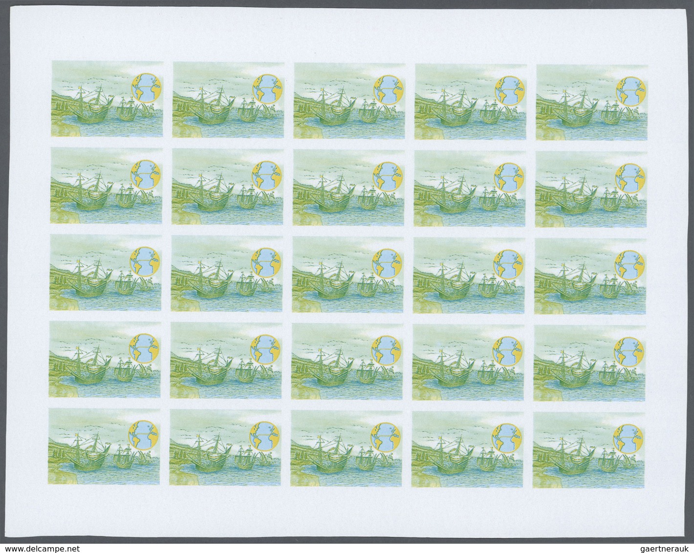 25529 Thematik: Schiffe-Segelschiffe / Ships-sailing Ships: 1992, Morocco. Progressive Proofs Set Of Sheet - Bateaux