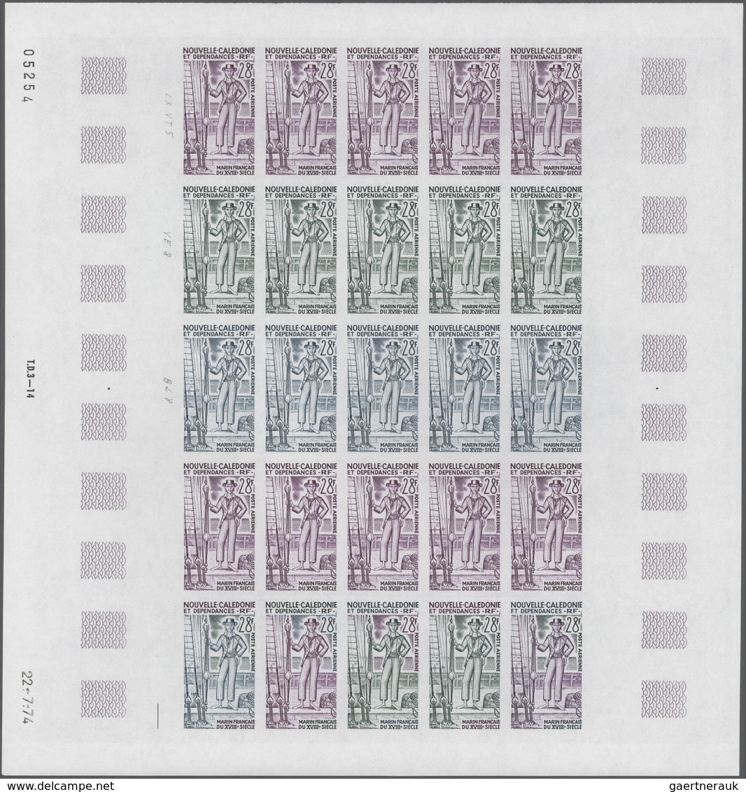 25537 Thematik: Seefahrer, Entdecker / Sailors, Discoverers: 1974, New Caledonia. Lot Of 5 Color Proof She - Explorateurs