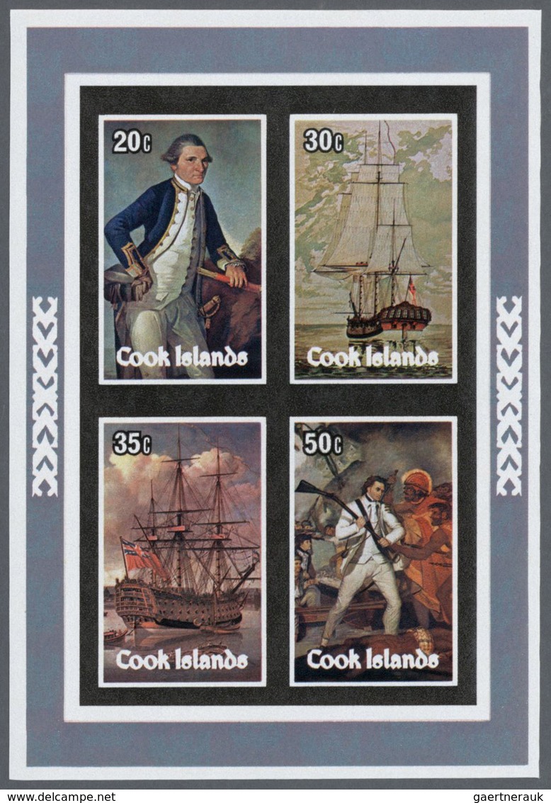 25538 Thematik: Seefahrer, Entdecker / Sailors, Discoverers: 1979, Cook Islands. Progressive Proofs For Th - Explorateurs