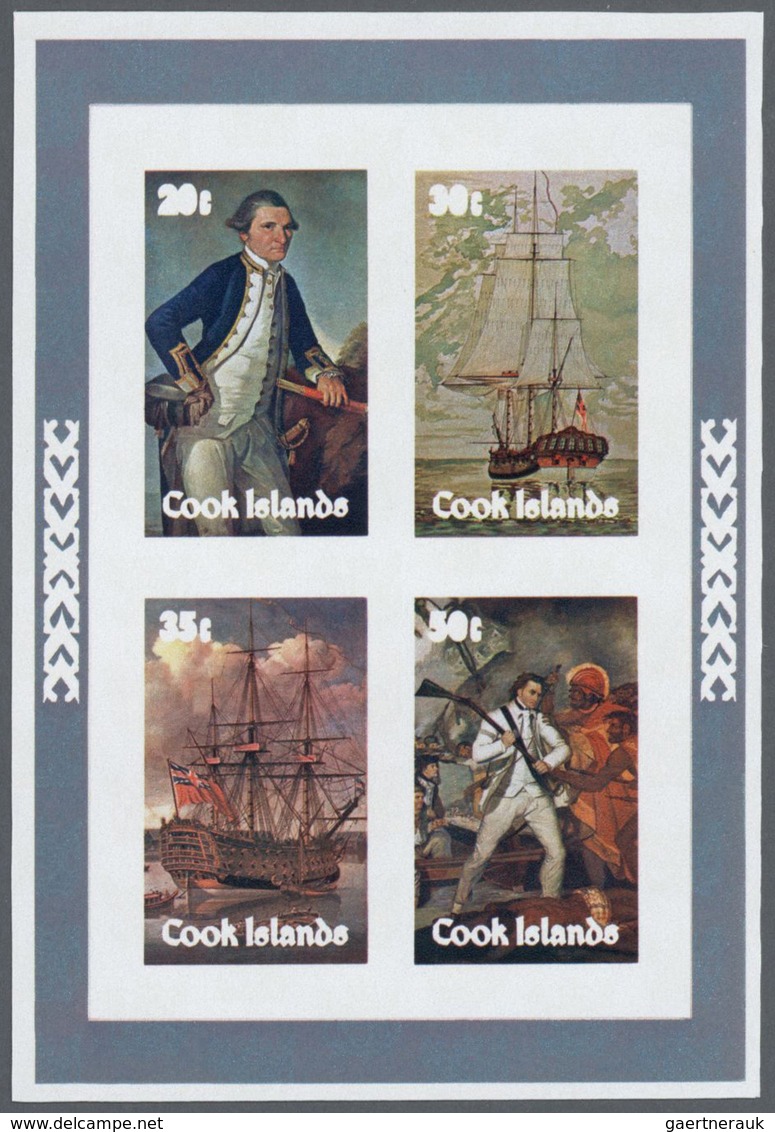 25538 Thematik: Seefahrer, Entdecker / Sailors, Discoverers: 1979, Cook Islands. Progressive Proofs For Th - Explorateurs