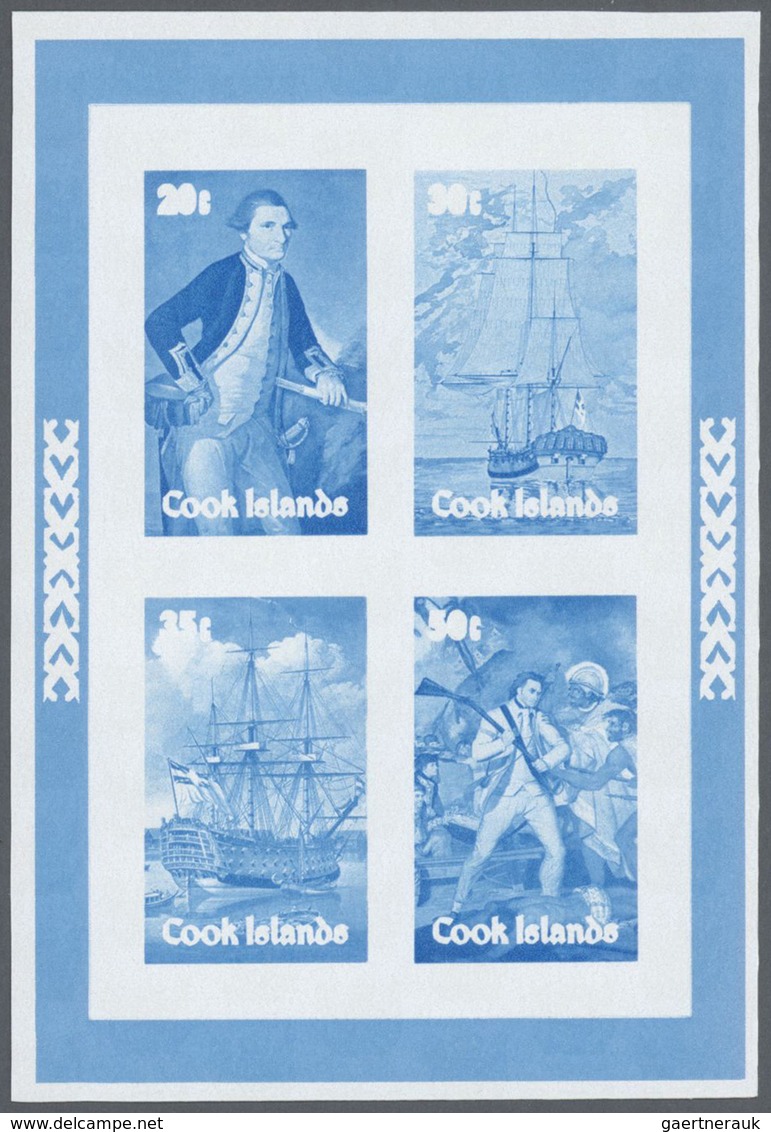 25538 Thematik: Seefahrer, Entdecker / Sailors, Discoverers: 1979, Cook Islands. Progressive Proofs For Th - Explorateurs