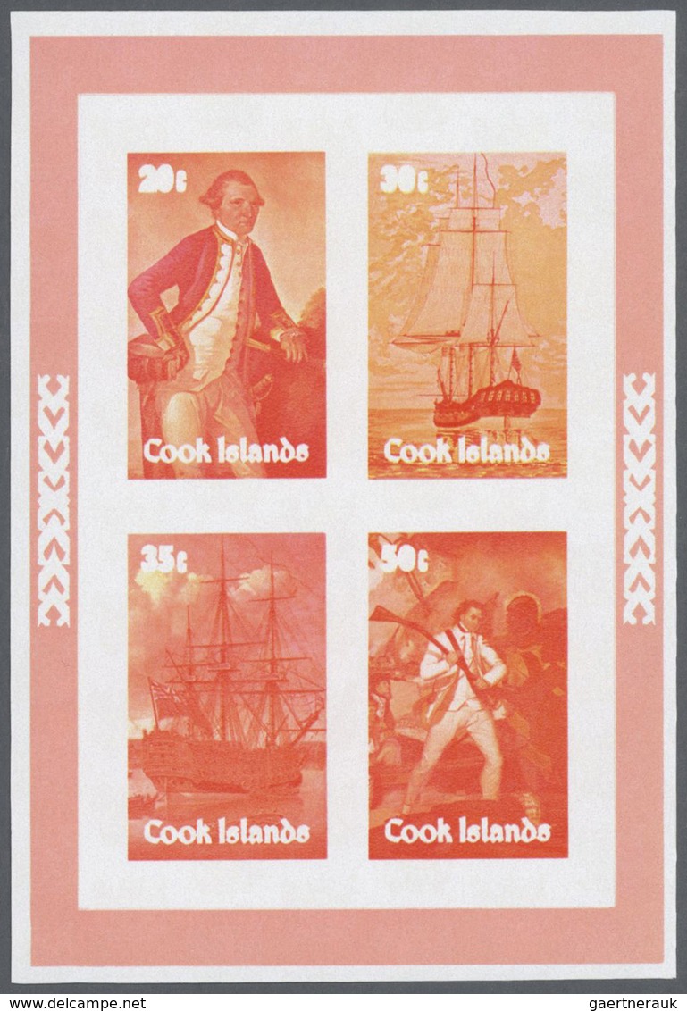 25538 Thematik: Seefahrer, Entdecker / Sailors, Discoverers: 1979, Cook Islands. Progressive Proofs For Th - Explorateurs