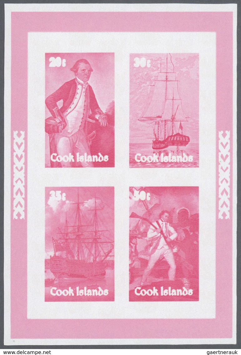 25538 Thematik: Seefahrer, Entdecker / sailors, discoverers: 1979, Cook Islands. Progressive proofs for th