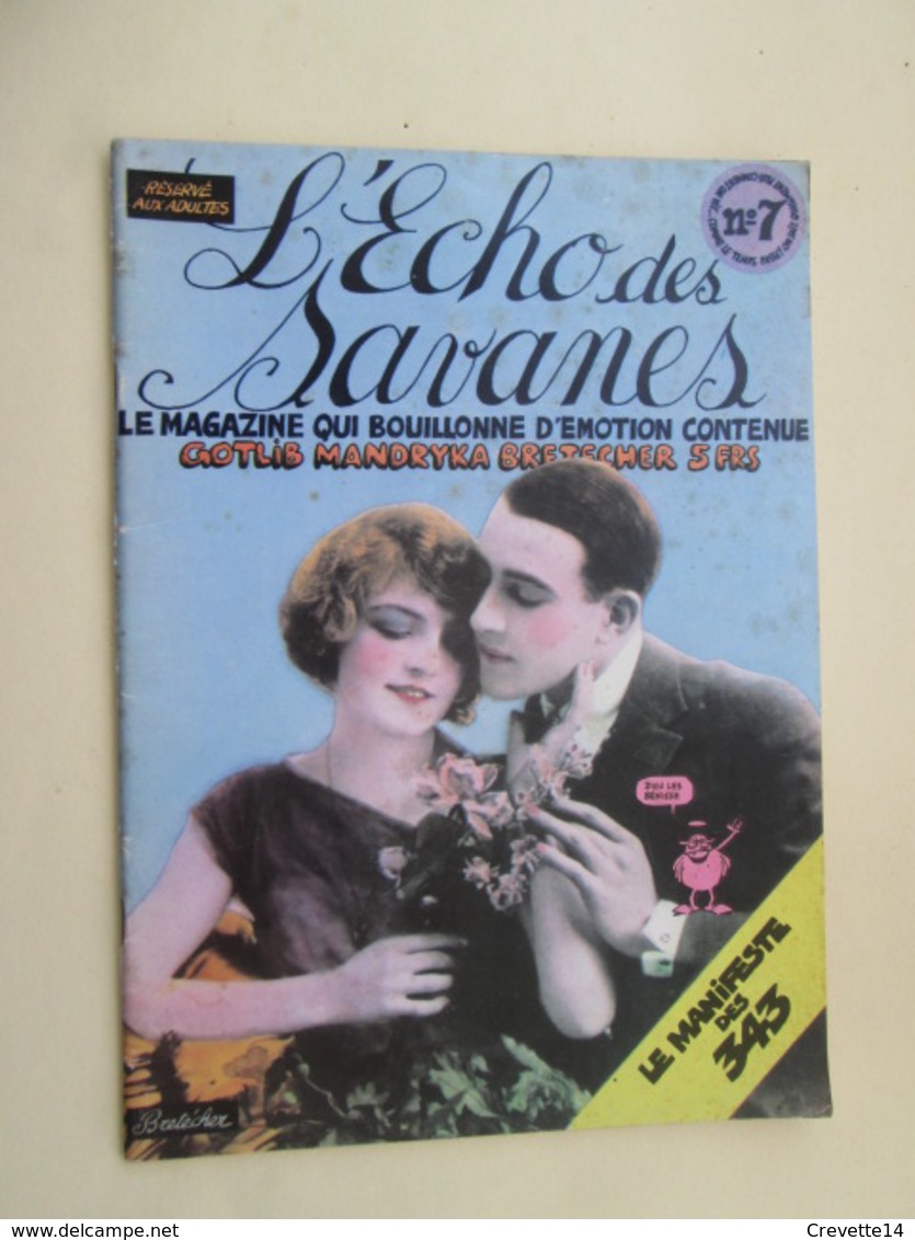 BDSF2013 REVUE ECHO DES SAVANES N°7 / COUPLE AMOUREUX , Cotée 5 Euros Au Moins , TBE Général - L'Echo Des Savanes