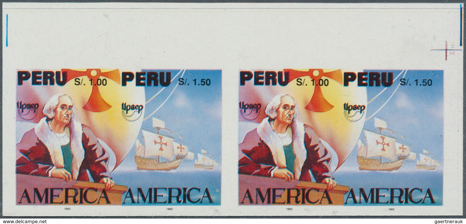 25541 Thematik: Seefahrer, Entdecker / Sailors, Discoverers: 1992, PERU: 500 Years Discovery Of America IM - Explorateurs