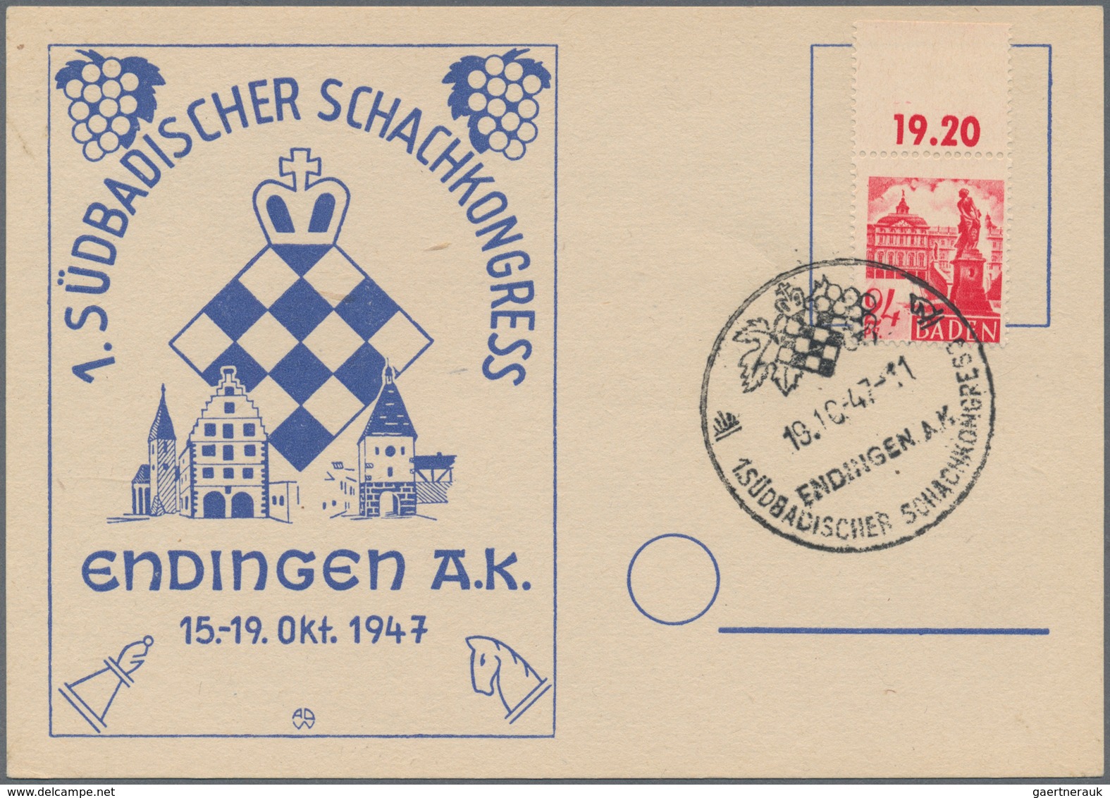 25544 Thematik: Spiele-Schach / games-chess: 1923/1990 (approx), Europe/Overseas. Extended CHESS collectio