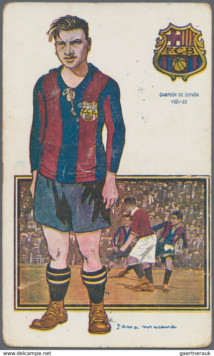 25567 Thematik: Sport-Fußball / Sport-soccer, Football: 1921/1922, FC BARCELONA, "CAMPEON DE ESPANA", Grou - Autres & Non Classés