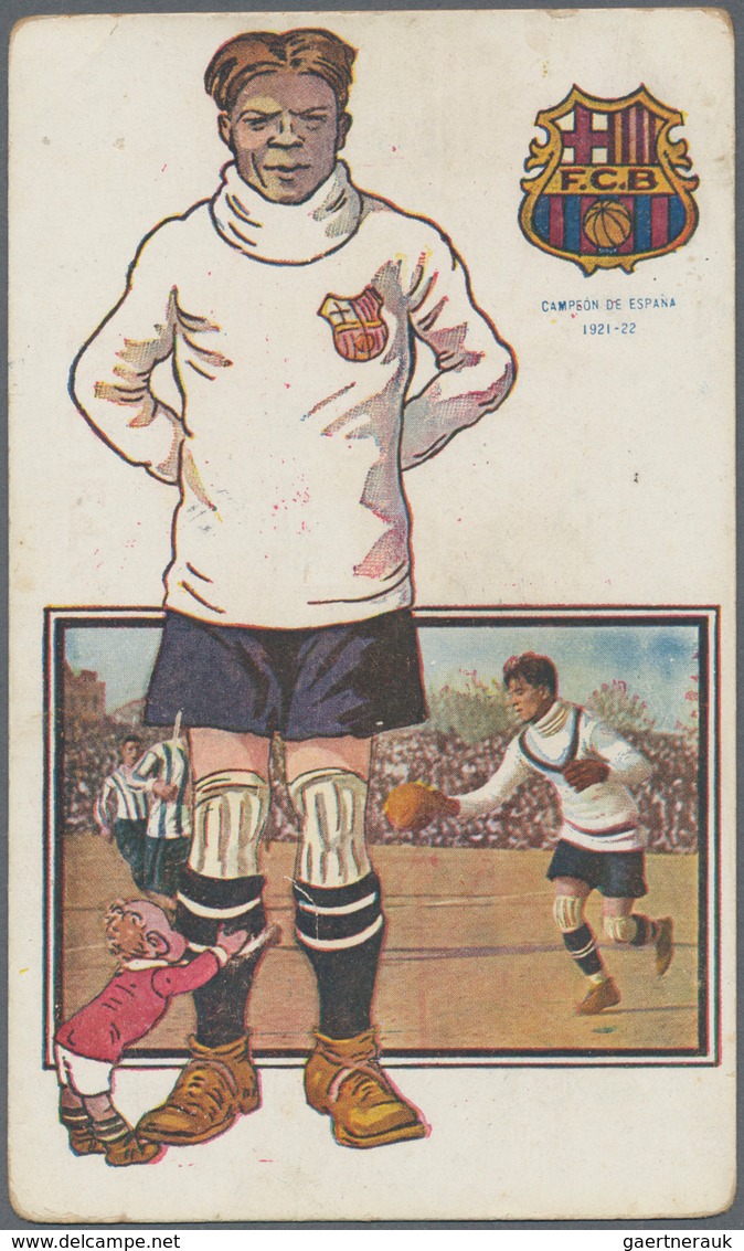 25567 Thematik: Sport-Fußball / Sport-soccer, Football: 1921/1922, FC BARCELONA, "CAMPEON DE ESPANA", Grou - Autres & Non Classés