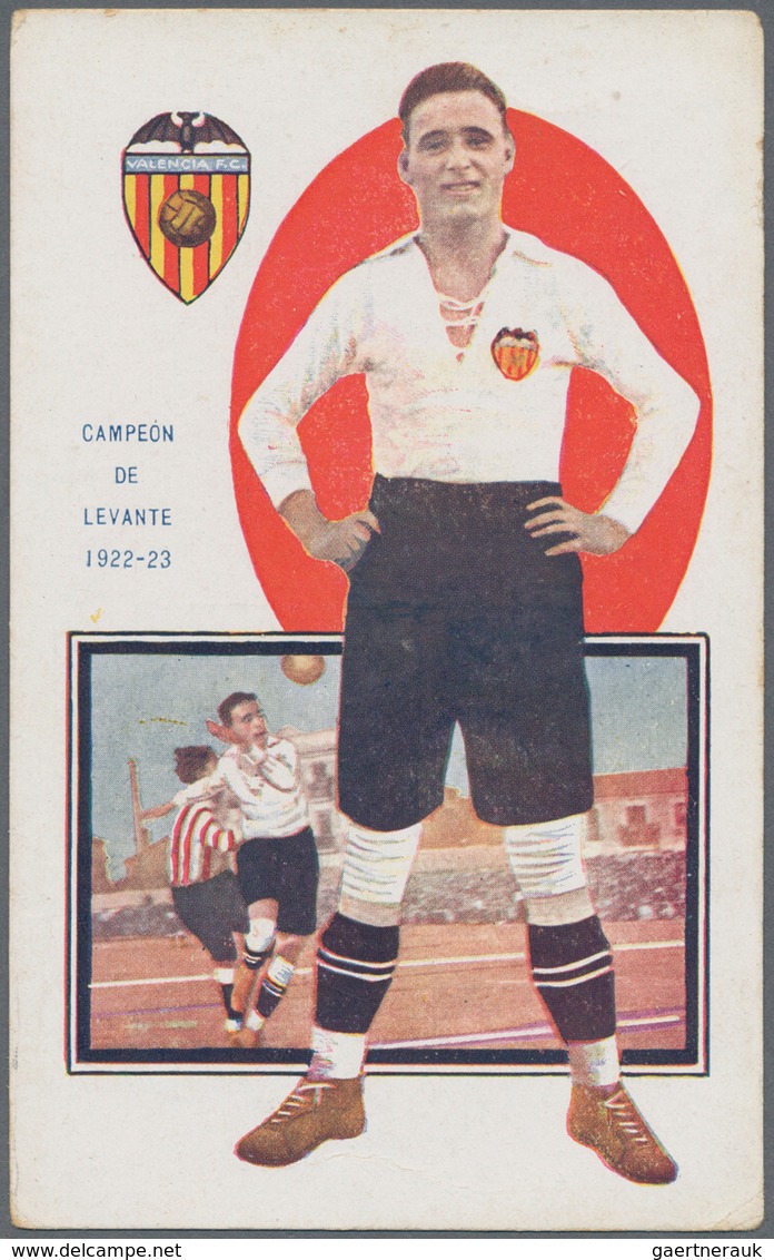 25569 Thematik: Sport-Fußball / sport-soccer, football: 1922/1923, FC VALENCIA, "CAMPEON DE LEVANTE", grou