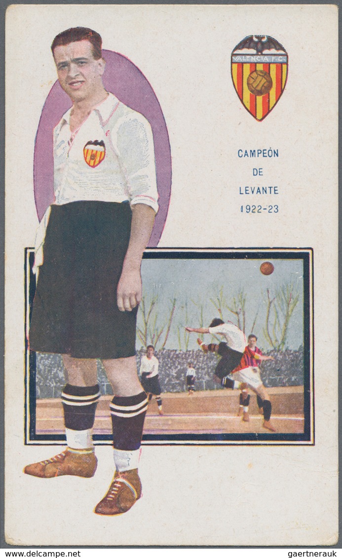 25569 Thematik: Sport-Fußball / sport-soccer, football: 1922/1923, FC VALENCIA, "CAMPEON DE LEVANTE", grou