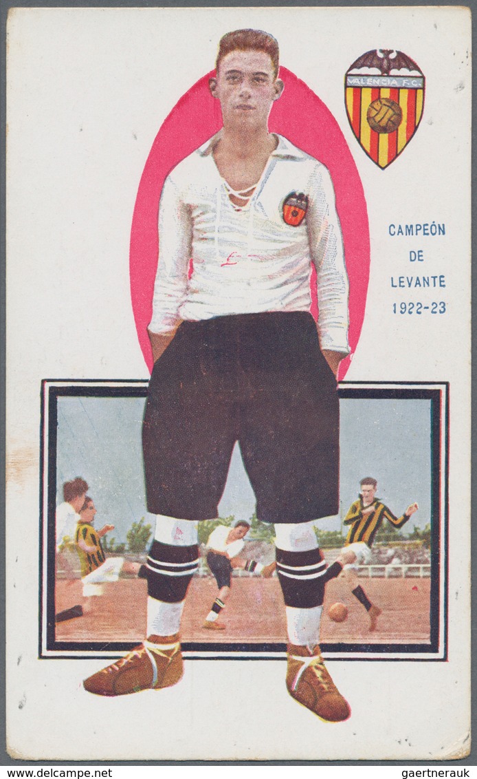 25569 Thematik: Sport-Fußball / sport-soccer, football: 1922/1923, FC VALENCIA, "CAMPEON DE LEVANTE", grou
