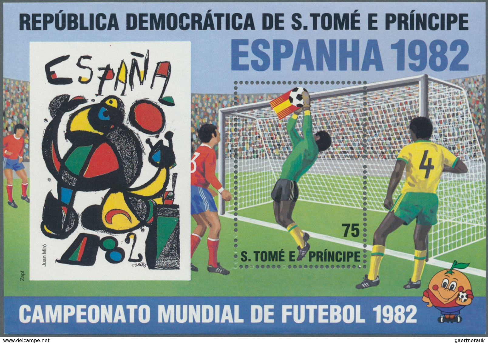 25605 Thematik: Sport-Fußball / Sport-soccer, Football: 1982, SAO TOME E PRINCIPE: Football World Champion - Autres & Non Classés