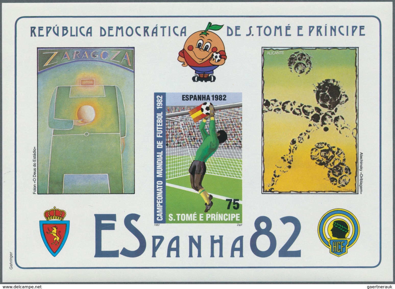 25607 Thematik: Sport-Fußball / Sport-soccer, Football: 1982, SAO TOME E PRINCIPE: Football World Champion - Autres & Non Classés