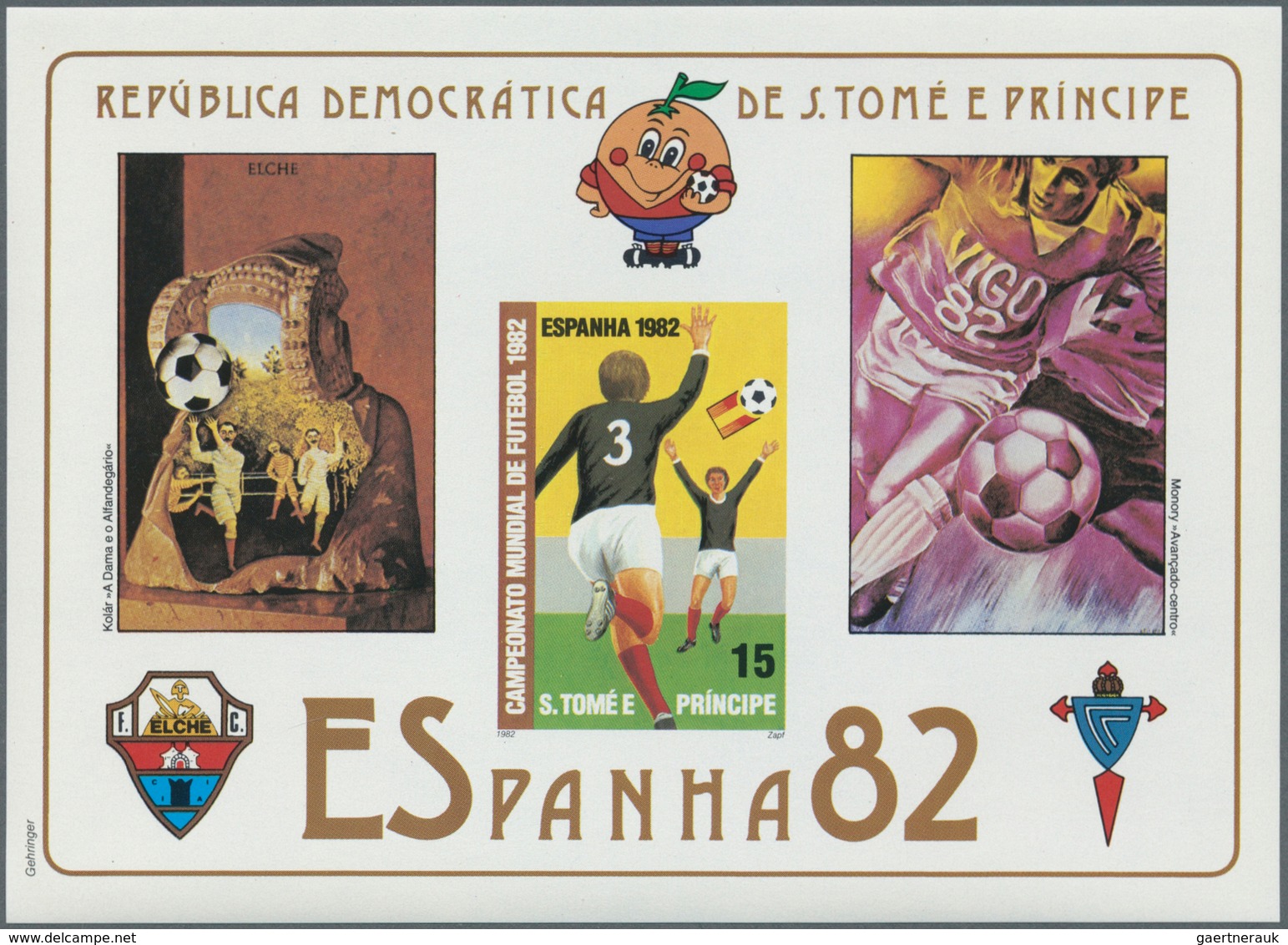 25607 Thematik: Sport-Fußball / Sport-soccer, Football: 1982, SAO TOME E PRINCIPE: Football World Champion - Autres & Non Classés