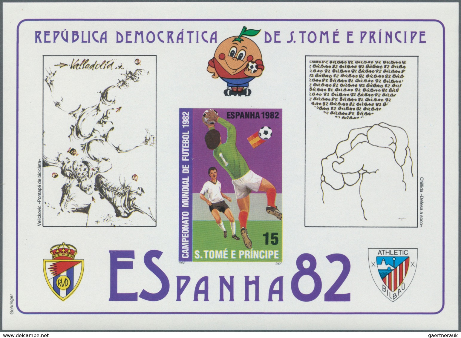 25607 Thematik: Sport-Fußball / Sport-soccer, Football: 1982, SAO TOME E PRINCIPE: Football World Champion - Autres & Non Classés