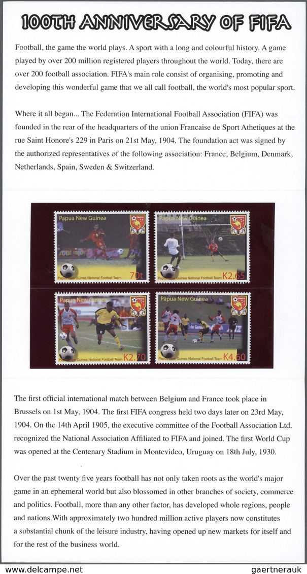 25611 Thematik: Sport-Fußball / Sport-soccer, Football: 2004. Stamp Pack FIFA CENTENNIAL ANNIVERSARY Conta - Autres & Non Classés