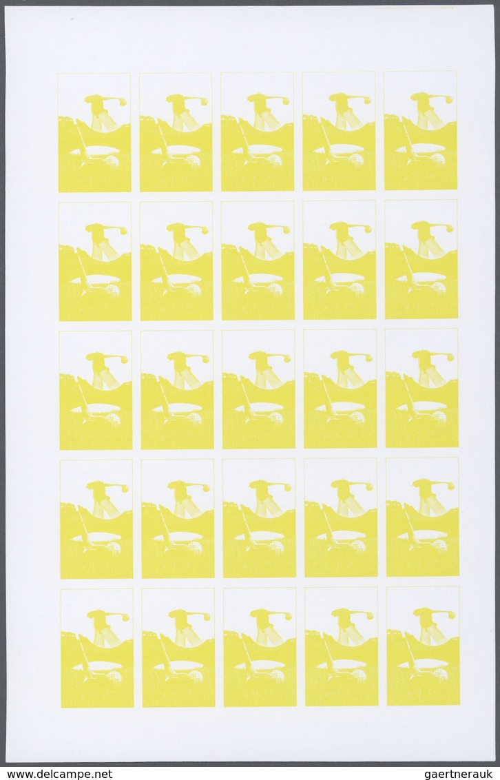 25613 Thematik: Sport-Golf / Sport-golf: 1980, Morocco. Progressive Proofs Set Of Sheets For The Issue INT - Golf