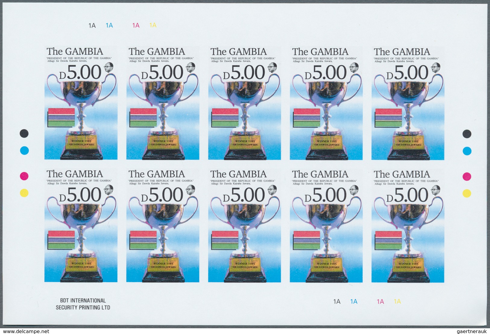 25614 Thematik: Sport-Golf / Sport-golf: 1992, Gambia, Open Golf Championships, 140 Complete U/m Sets IMPE - Golf