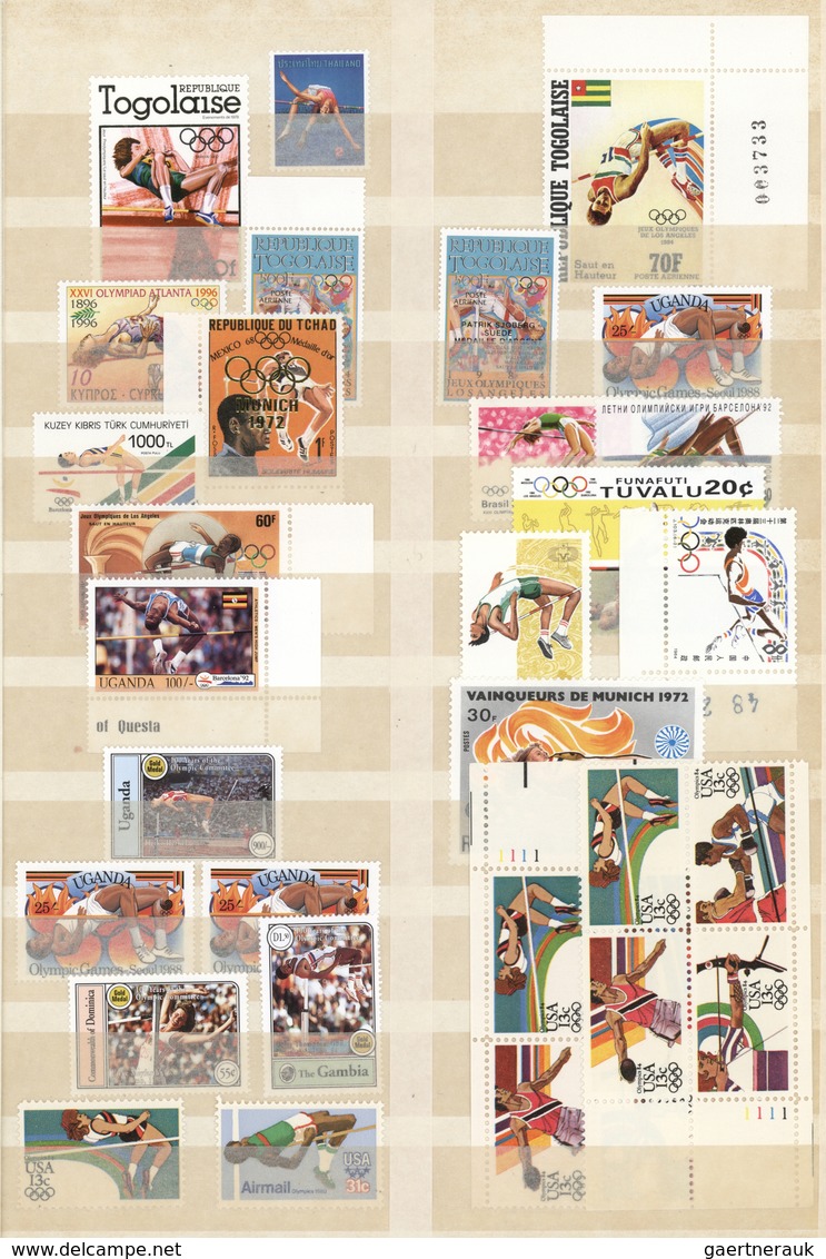 25617 Thematik: Sport-Leichtathletik / Sports-athletics: 1940/2000 (ca.), HIGH JUMP, Mint Collection Of Ap - Athlétisme