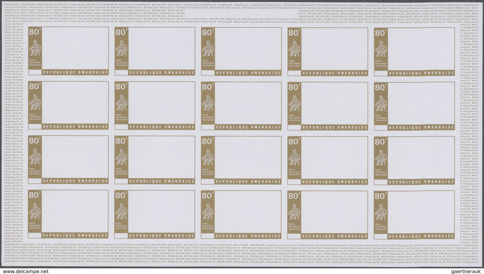 25663 Thematik: Tiere, Fauna / Animals, Fauna: 1972, Rwanda. Progressive Proofs Set Of Sheets For The Comp - Autres & Non Classés