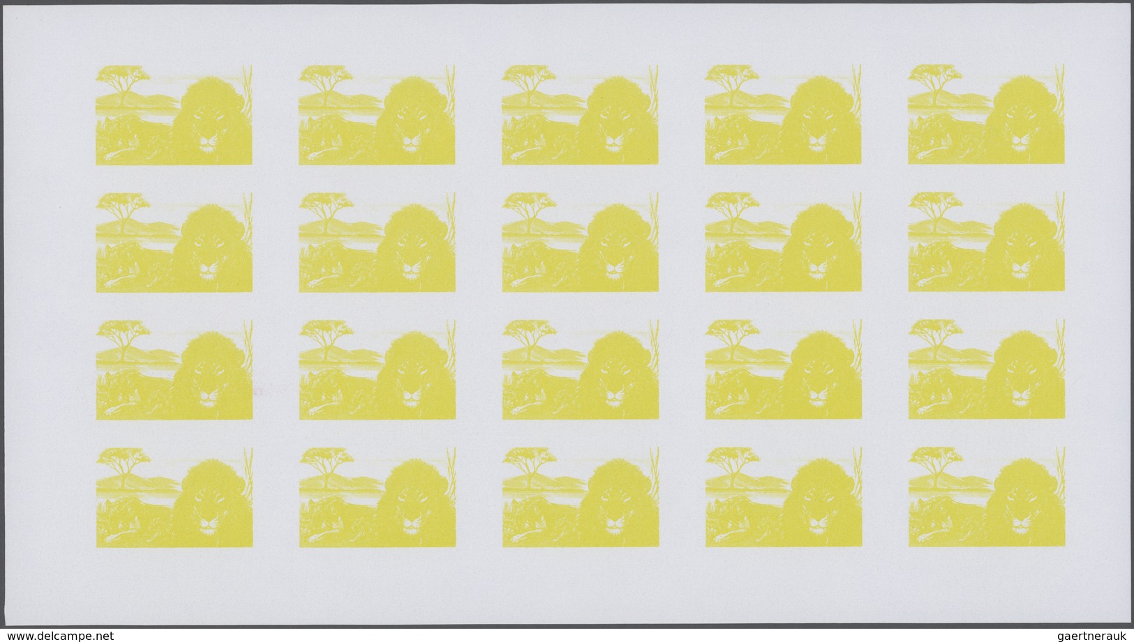 25663 Thematik: Tiere, Fauna / Animals, Fauna: 1972, Rwanda. Progressive Proofs Set Of Sheets For The Comp - Autres & Non Classés