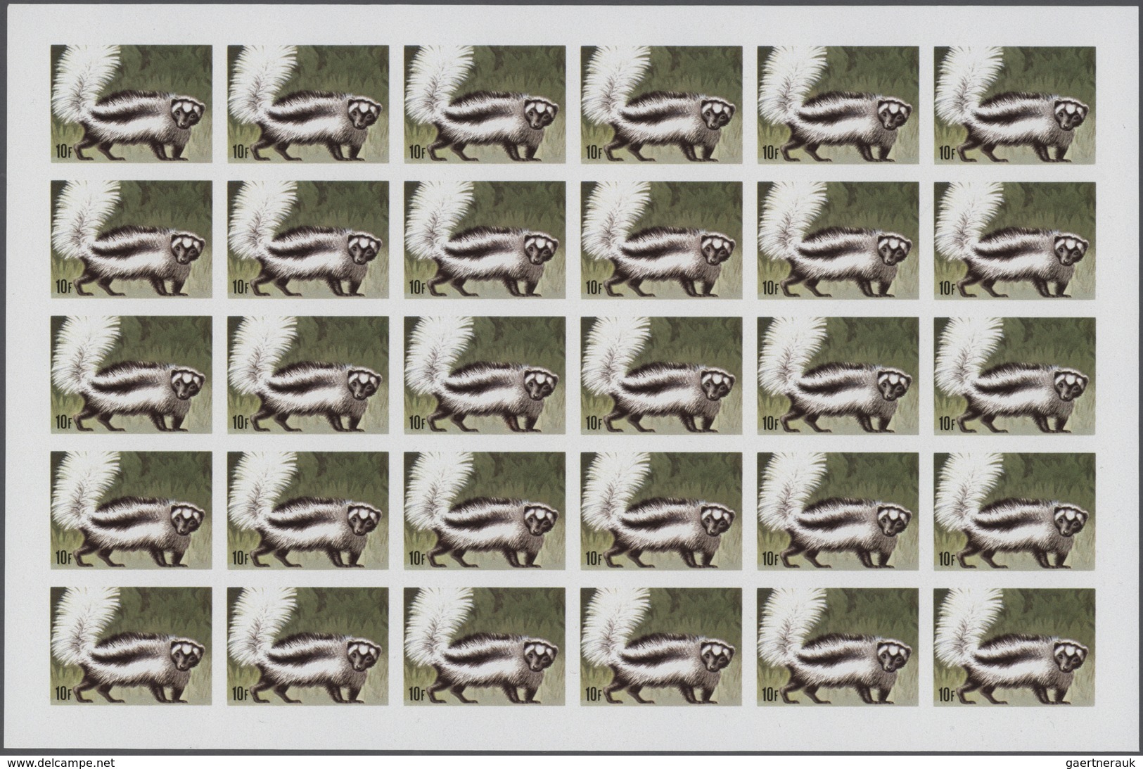 25666 Thematik: Tiere, Fauna / Animals, Fauna: 1981, Rwanda. Progressive Proofs Set Of Sheets For The Comp - Autres & Non Classés