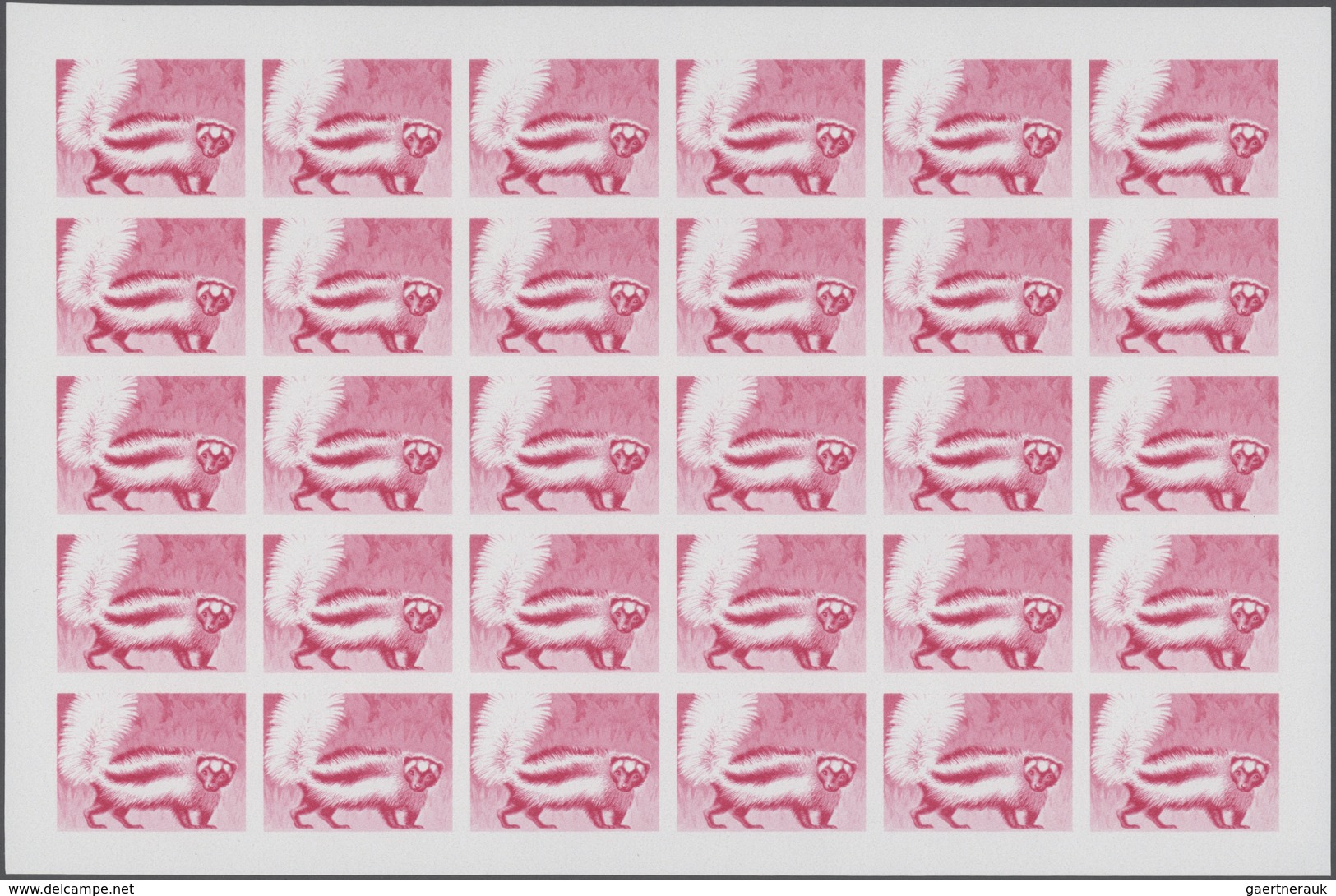 25666 Thematik: Tiere, Fauna / animals, fauna: 1981, Rwanda. Progressive proofs set of sheets for the comp