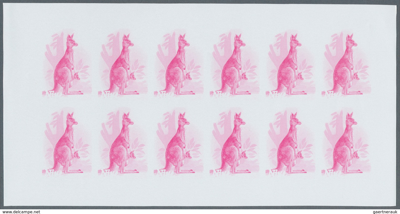 25668 Thematik: Tiere, Fauna / animals, fauna: 1984, Niue. Progressive proofs set of sheets for the comple