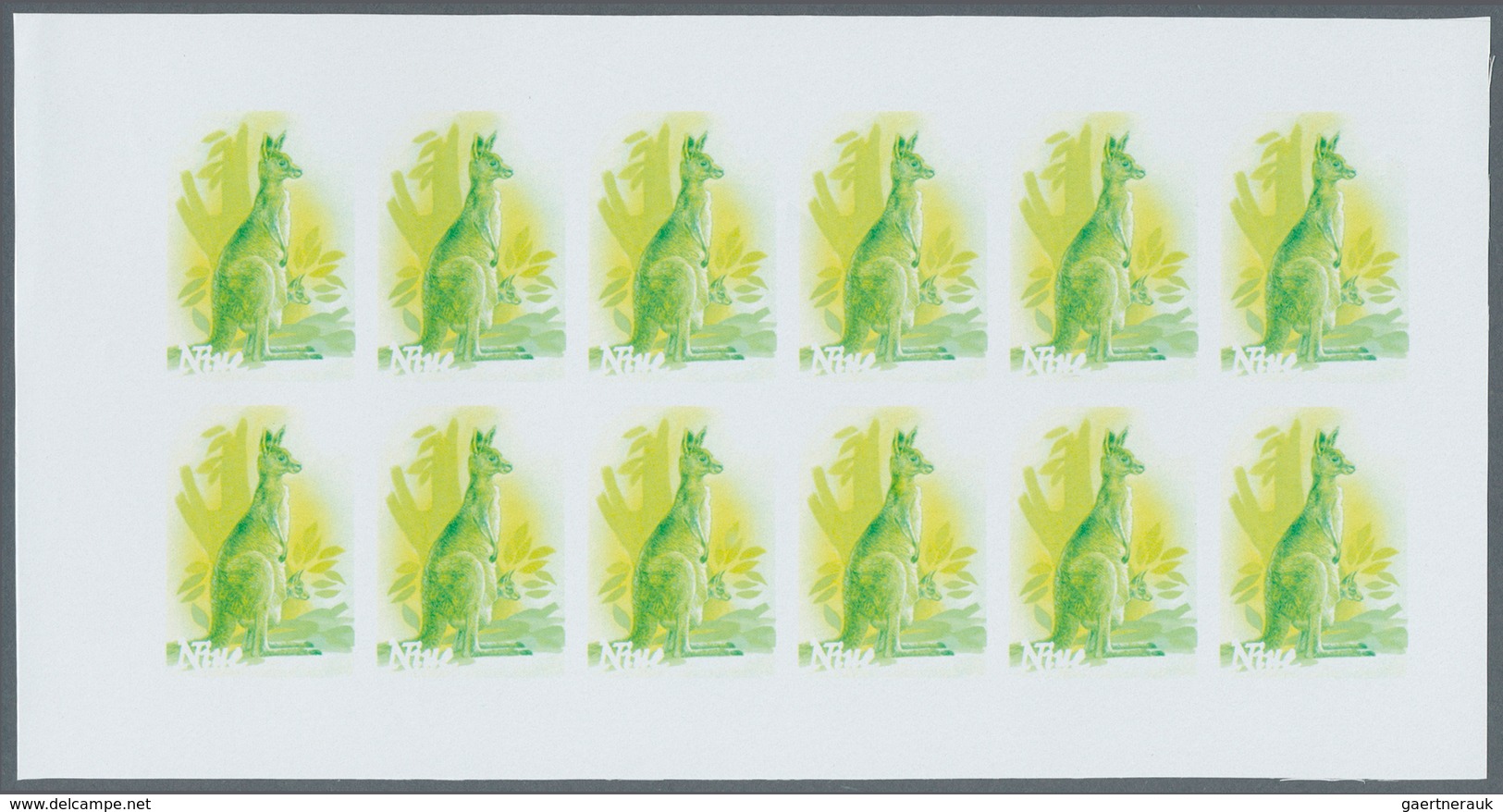25668 Thematik: Tiere, Fauna / animals, fauna: 1984, Niue. Progressive proofs set of sheets for the comple