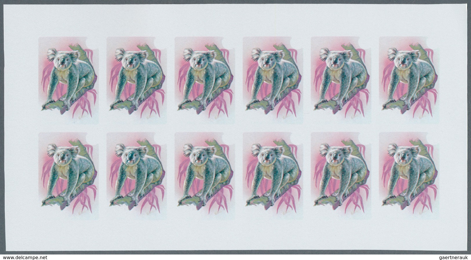 25668 Thematik: Tiere, Fauna / animals, fauna: 1984, Niue. Progressive proofs set of sheets for the comple