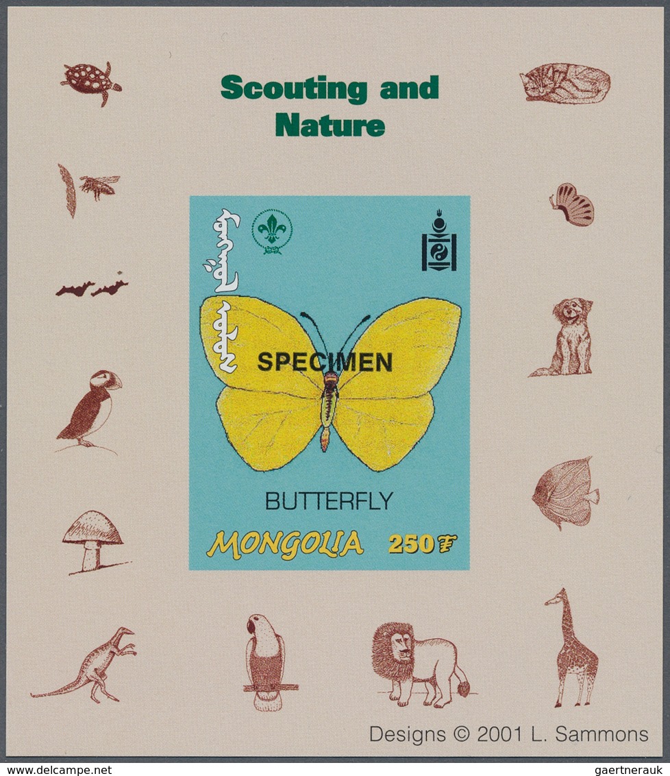 25680 Thematik: Tiere, Fauna / Animals, Fauna: 2001, MONGOLIA: Scouts And Nature Lot With 120 Special Impe - Autres & Non Classés