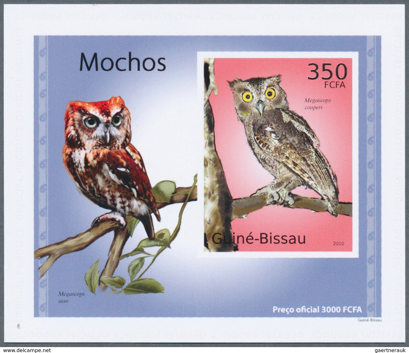 25695 Thematik: Tiere-Eulen / Animals-owls: 2007-2010: Group Of 50 Different Souvenir Sheets (Luxury Block - Hiboux & Chouettes