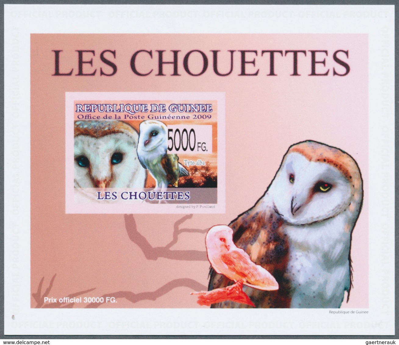 25696 Thematik: Tiere-Eulen / Animals-owls: 2007-2010: Group Of 50 Different Souvenir Sheets (Luxury Block - Hiboux & Chouettes