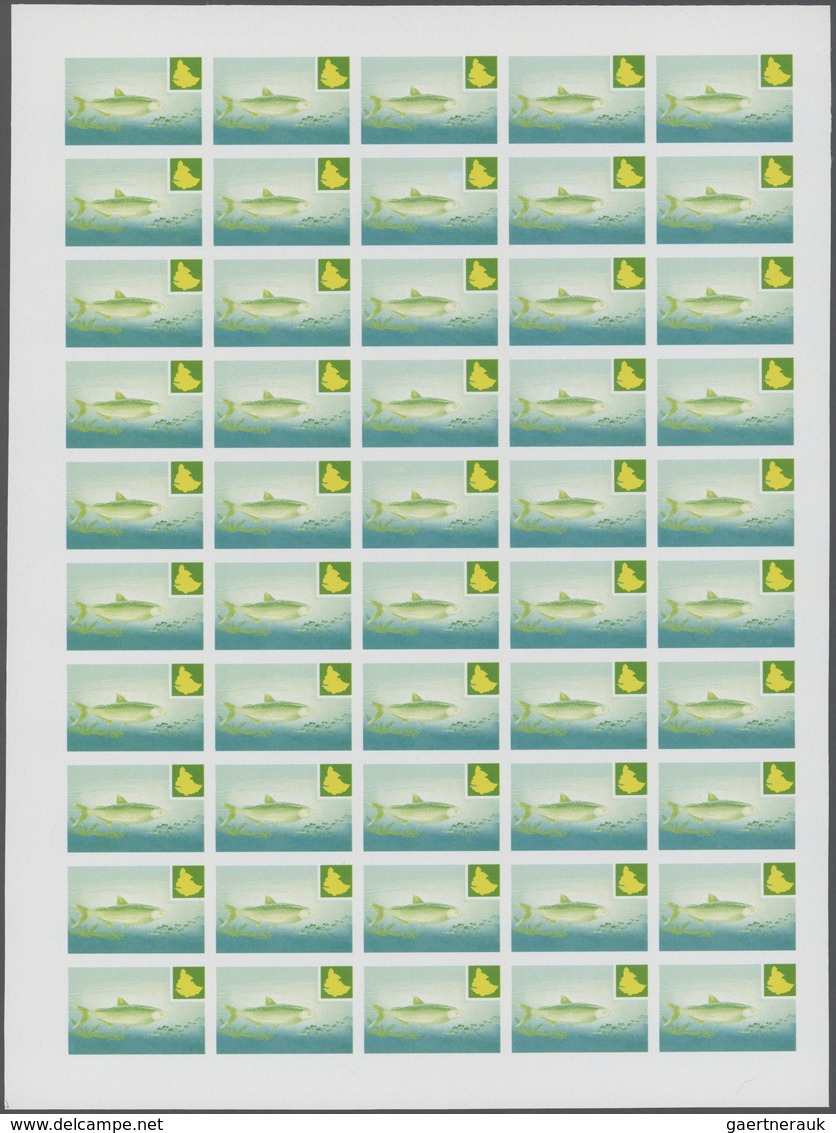 25705 Thematik: Tiere-Fische / animals-fishes: 1985, Ethiopia. Progressive proofs set of sheets for the co